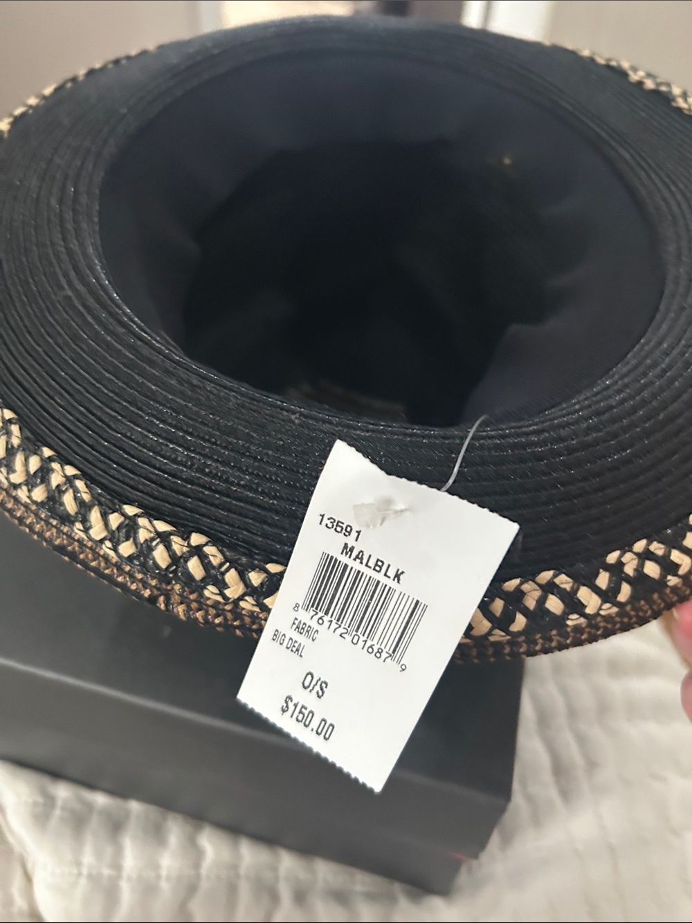 Eric Javits Black Sun Hat - Picture 3 of 4